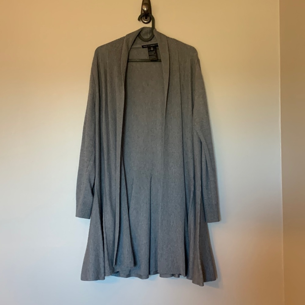 Long, grey sweater: worn once.